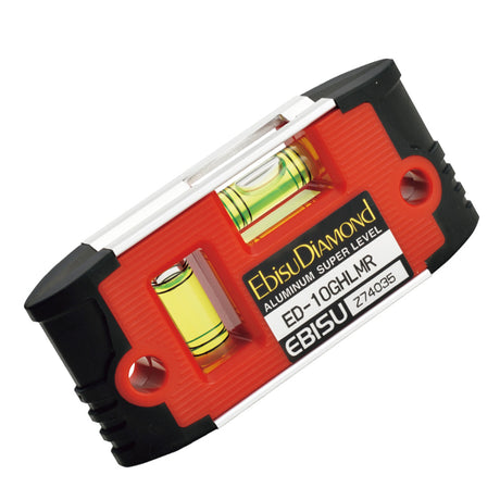 EBISU_防震強磁水平尺_100mm-紅(ED-10GHLMR)