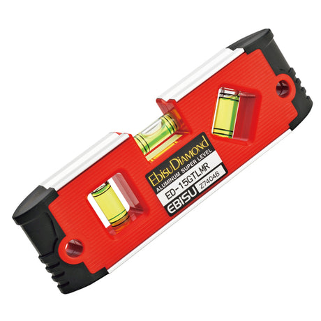 EBISU_防震強磁水平尺_150mm-紅(ED-15GTLMR)