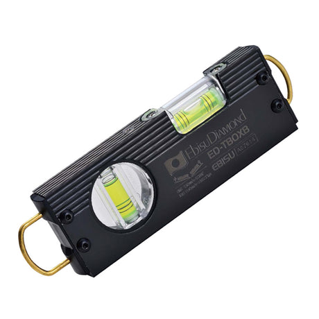 EBISU_雙吊掛黑色烤漆水平尺_綠泡(ED-TBOXB)